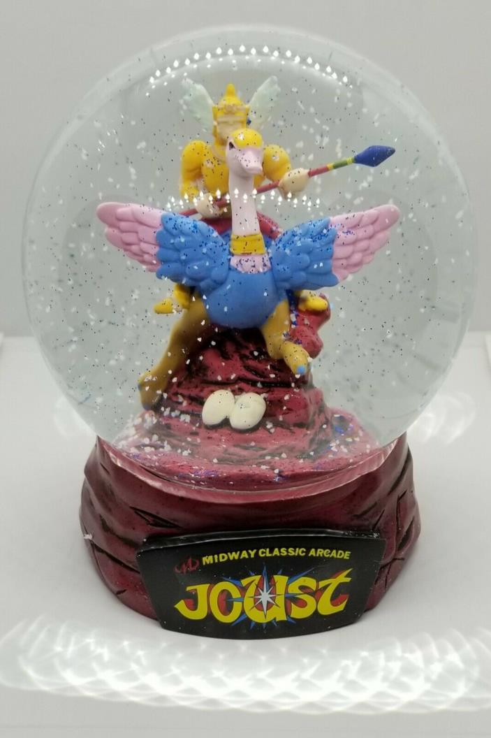 JOUST LIMITED EDITION #886 COLLECTIBLE SNOW GLOBE MIDWAY CLASSIC ARCADE