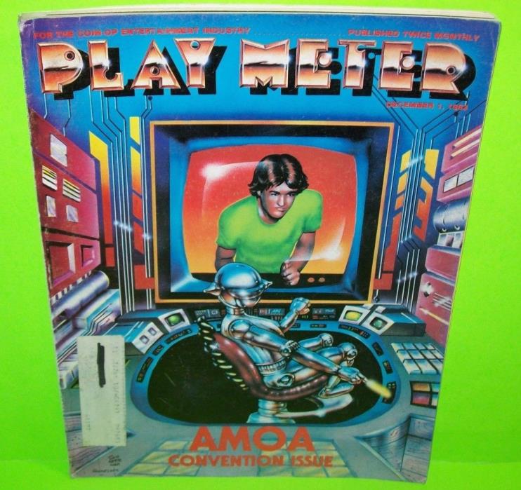PLAY METER Magazine Dec 1983 Video Arcade Games Pinball Discs of TRON Star Rider