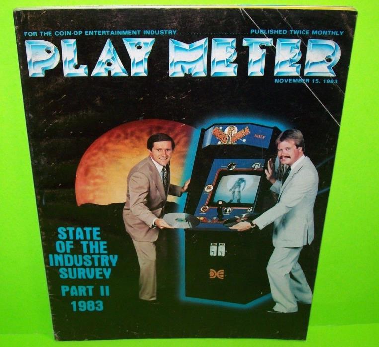 PLAY METER Magazine Nov 1983 Video Arcade Games Bega's Battle Discs of TRON