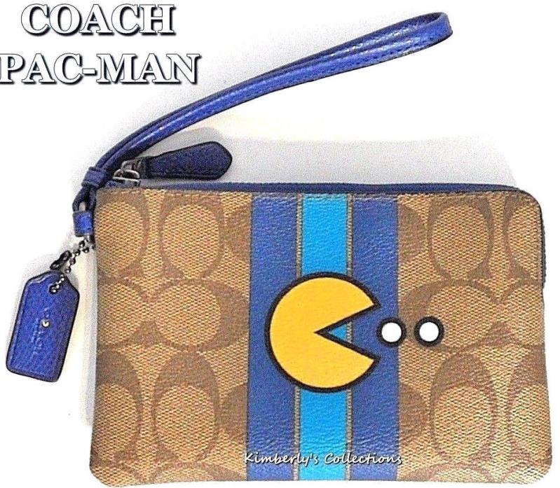 COACH PACMAN Wristlet Wallet Bag Limited Edition 1980s Video Game NWT