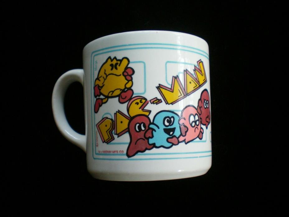 PAC-MAN 1980's Bally Midway Grindley England Ceramic Coffee Cup Mug