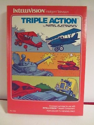 Intellivision Triple Action by Mattel Electronics Complete  VGC  (1218DJ18)