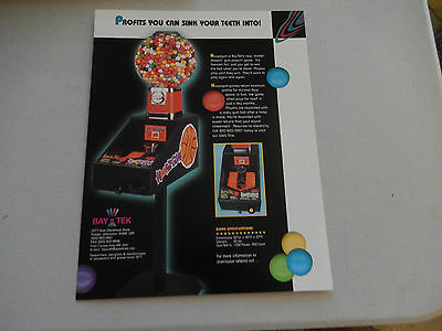 BAYTEK   HOOPZGUM    arcade game flyer