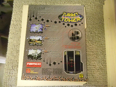 TURRET TOWER NAMCO    ARCADE   GAME  FLYER