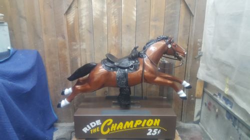 Vintage Champion coin operated kiddie ride horse 25 cent