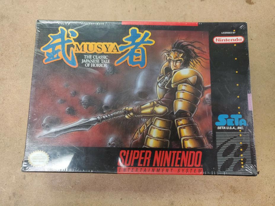 Musya Japanese Horror - Factory Sealed SNES game Super Nintendo New Old Stock