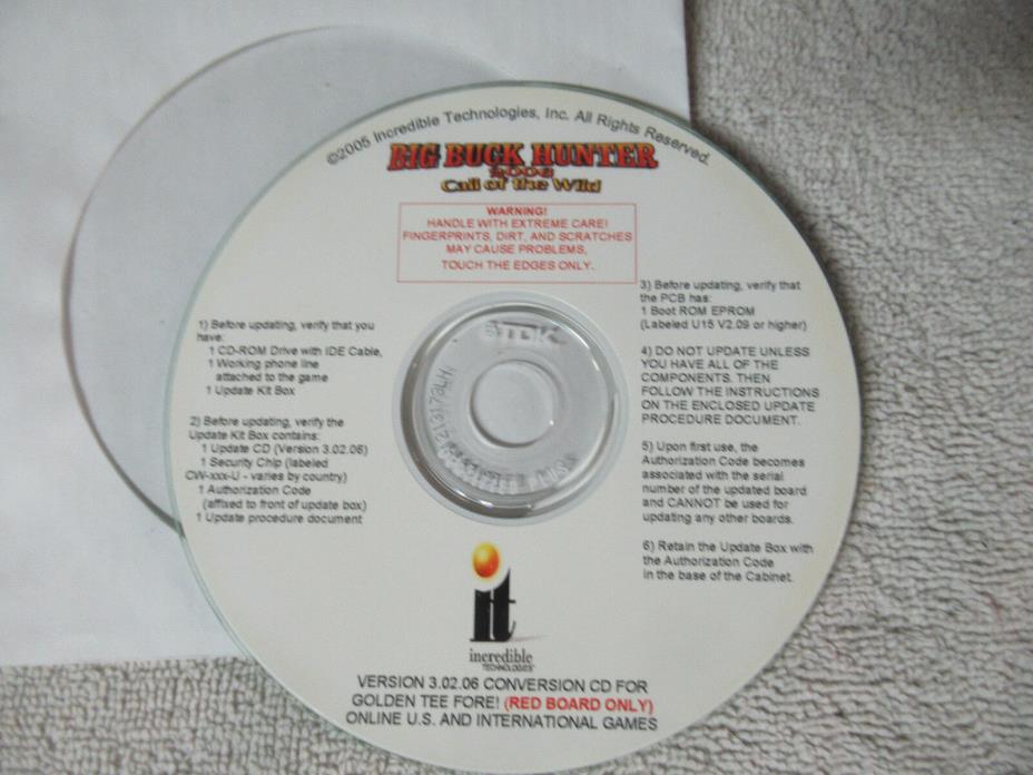 BIG BUCK HUNTER 2006 CALL OF THE WILD  CD arcade game part  c50a