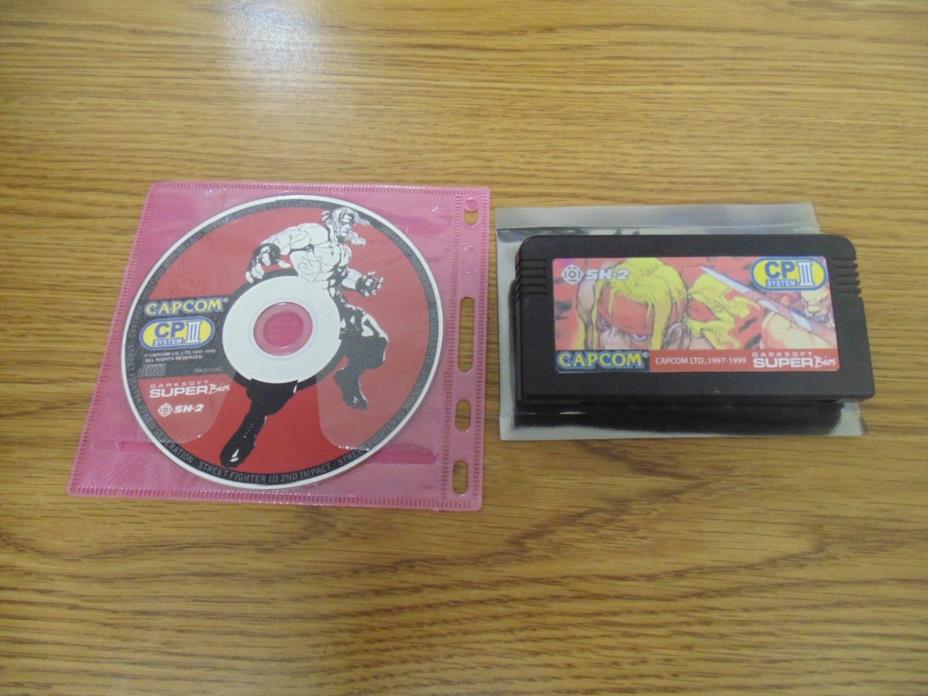 CAPCOM CPS3 MULTI CARTRIDGE WITH DARKSOFT SUPERBIOS & DISK SET WORKING PCB