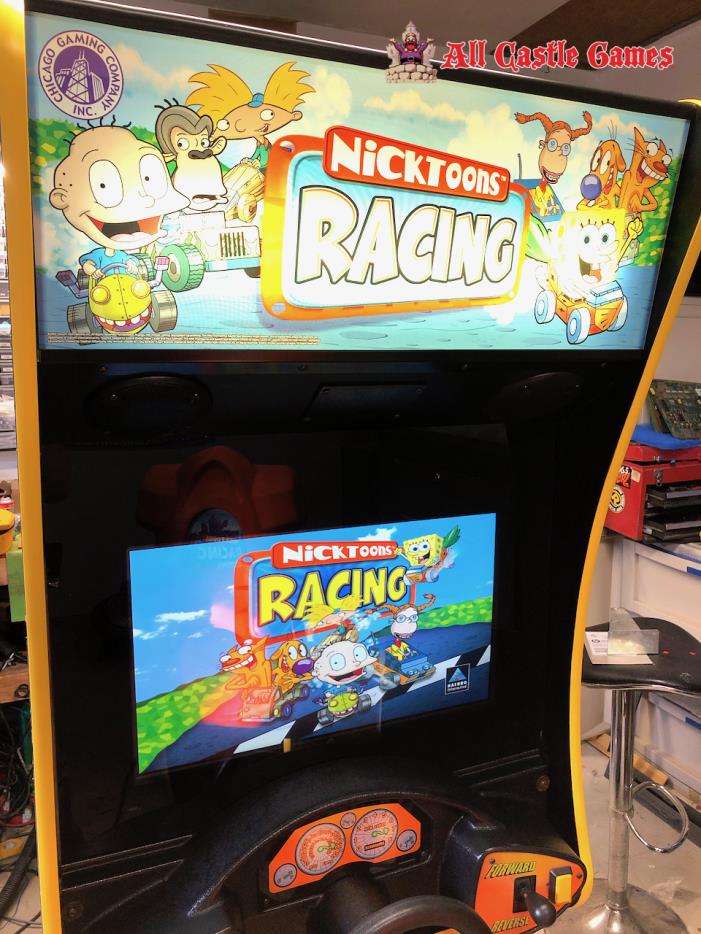 Nicktoons Racing Arcade Game LCD UPGRADE!