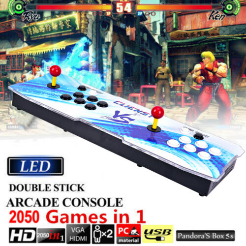 2050 in 1 Pandora Box 5s Retro Video Games Double Stick Arcade Console Light
