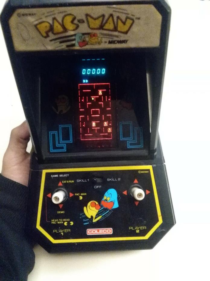 Coleco Mini vintage arcade table top Pac-Man game 1981 Midway works