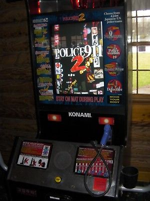 Police 911 2 shooting motion sensor arcade video game cabinet machine ohio works
