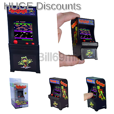 Tiny Arcade Frogger Miniature Arcade Game, Multicolor