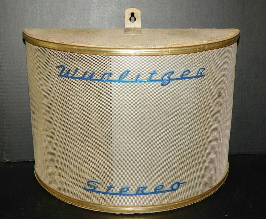 Vtg 1950's Wurlitzer Stereo Jukebox Wall Mount Extender Audio Speaker Music Box
