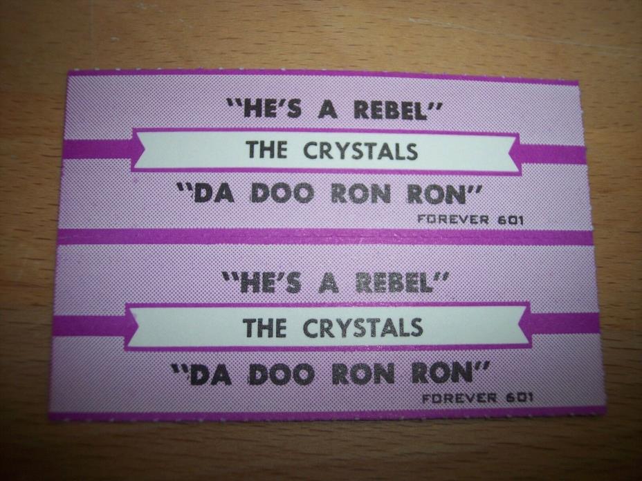 2 The Crystals He's A Rebel Jukebox Title Strip CD 7