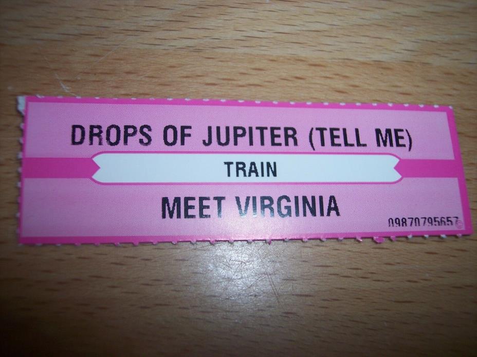 1 Train Drops Of Jupiter Jukebox Title Strips CD 7