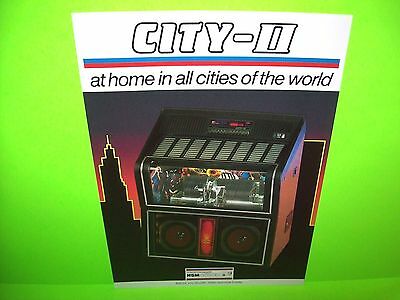 NSM City II Original 1984 NOS German Phonograph Jukebox Music Promo Flyer #2