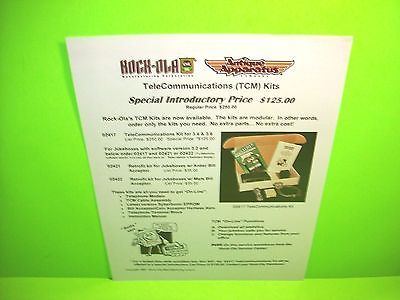 Rock Ola TELECOMMUNICATIONS Kit 1997 Phonograph Jukebox Music Promo Sales Flyer