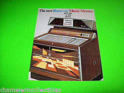 MUSIC MASTER MM-2 ROWEVUE PHONEVUE ROWE AMI 1968 ORIGINAL JUKEBOX FLYER BROCHURE
