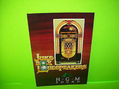 H.G.M. Sound LOUD SPEAKERS Jukebox Phonograph Original NOS Promo Sales Flyer
