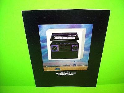 Rockola 454 / 453 Original 1974 Jukebox Music Phonograph Promo Flyer Brochure