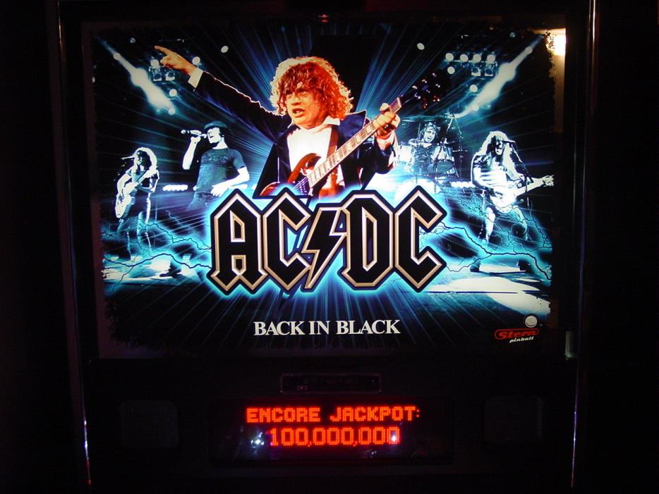 AC/DC Back in Black Limited Edition Pinball Machine, Will Ship