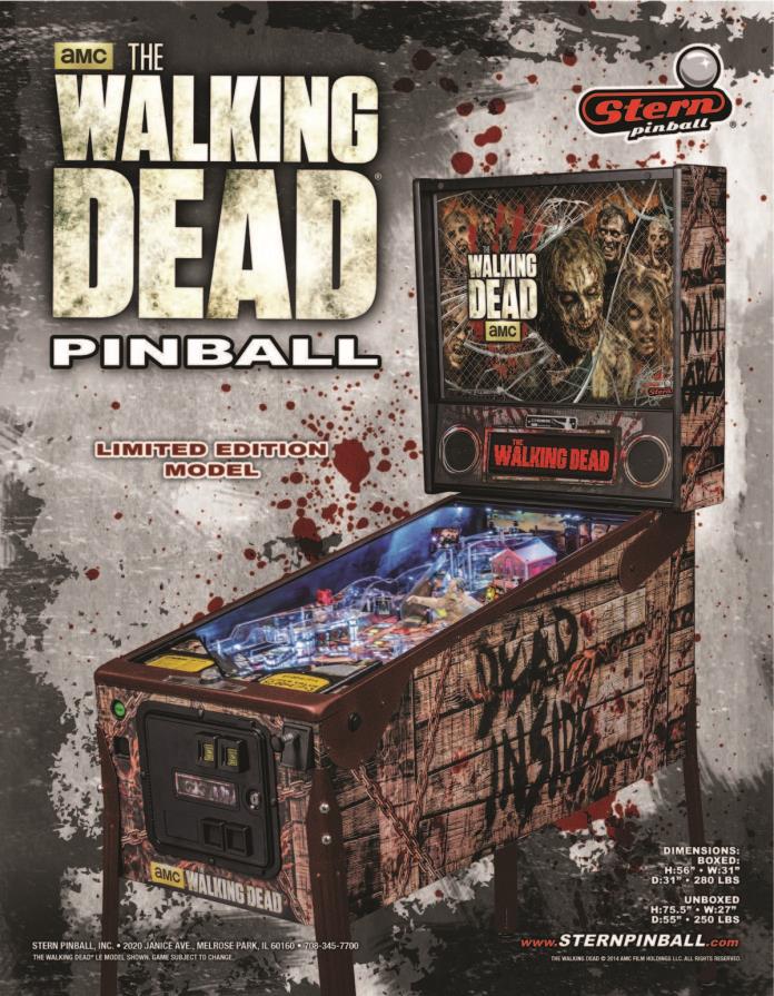 The Walking Dead Pinball Machine - Limited Edition