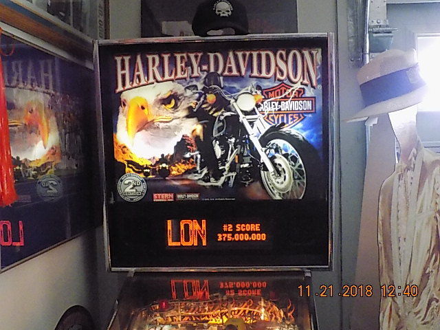 Harley Davidson Pinball Machine (Rare)