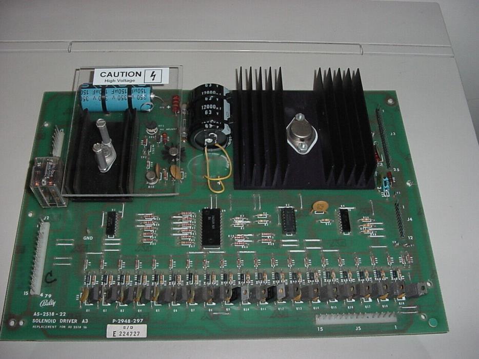 Bally Pinball Solenoid Driver Board. Refurbished, Nice, Guaranteed Works 100% #2
