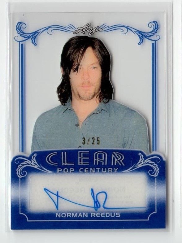 2017 Leaf Clear Pop Century NORMAN REEDUS autograph card #3/25