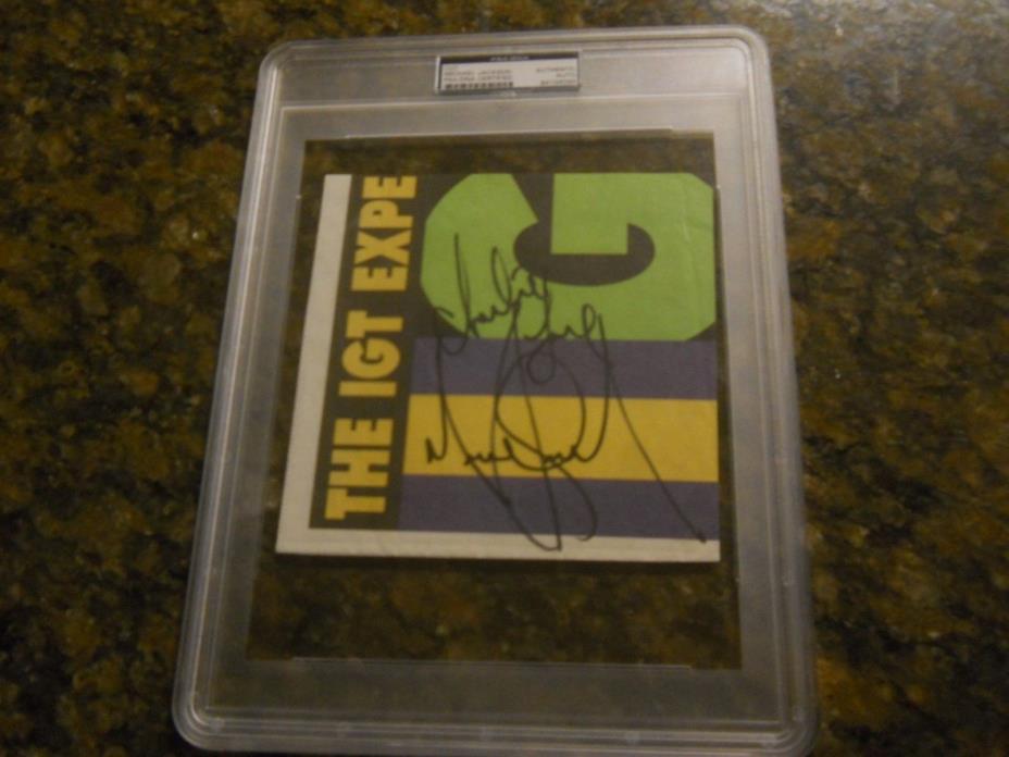 MICHAEL JACKSON SIGNED CUT SIGNATURE PSA/DNA CERTIFIED AUTHENTIC AUTO THILLER