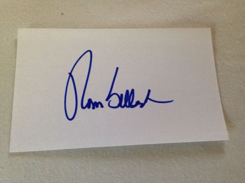 Tom Selleck HAND SIGNED 3x5 INDEX CARD w/COA BLUE BLOODS STAR VERY RARE