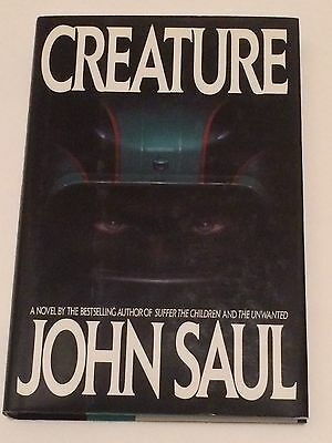 JOHN SAUL SIGNED Creature 1989 BOOK 1st