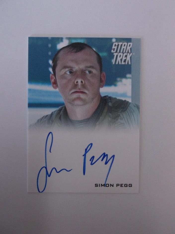 2009 Rittenhouse Star Trek Simon Pegg Scotty Auto Autograph LE On Card $200