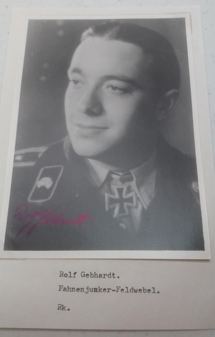 Horst Naumann WW2 German Panzer Ace Knights Cross Signed Photograph