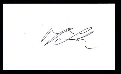 Allen Lynch USA Vietnam CMOH Medal of Honor Signed 3x5 Index Card E18883