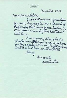 W. A. CURTIS Autograph Letter Signed - Royal Canadian Air Force