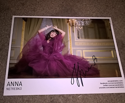 ANNA NETREBKO OPERA AUTHENTIC HAND SIGNED COLOR 8X10 PHOTO