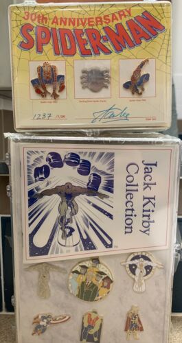 Stan Lee & Jack Kirby Autographed Numbered Pin Sets