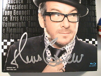 ELVIS COSTELLO SIGNED 'SPECTACLE' SEASON ONE BLUE RAY DVD SET NEW-NEVER PLAYED