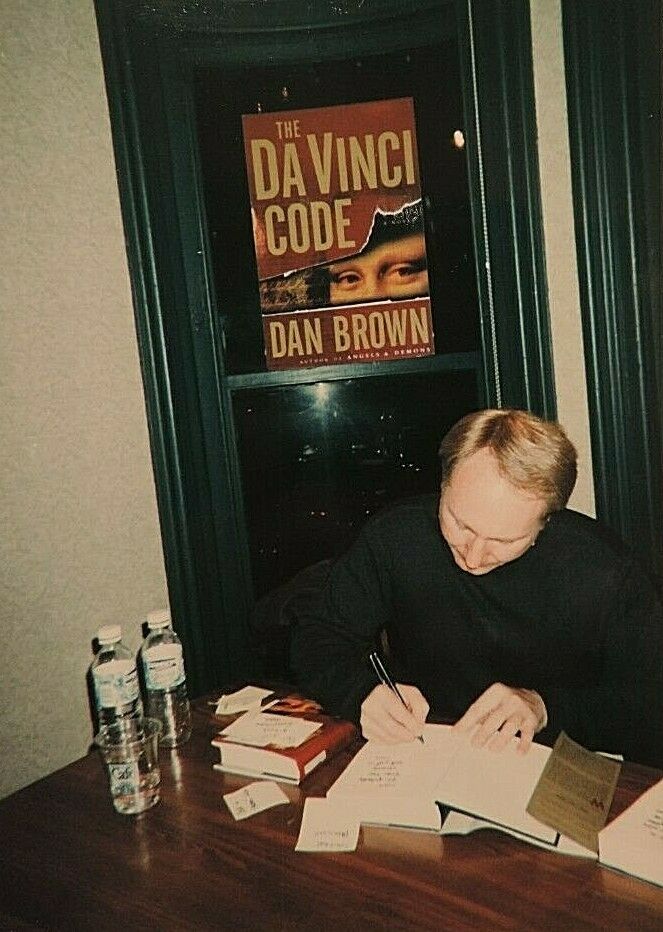 DAN BROWN SIGNED IN PERSON 'DECEPTION POINT' 1ST/1ST EDITION HC NEW BOOK