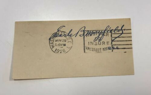 1923 Texas Senator Earle Mayfield autograph Envelope Washington DC 1926 Cancel