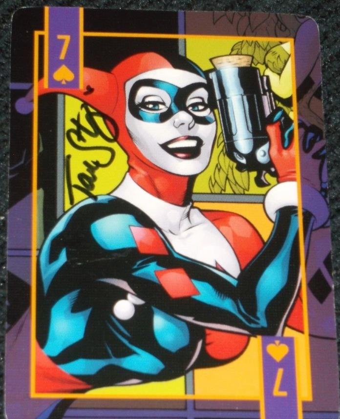 Tara Strong Autograph Signed Harley Quinn Playing Card Batman