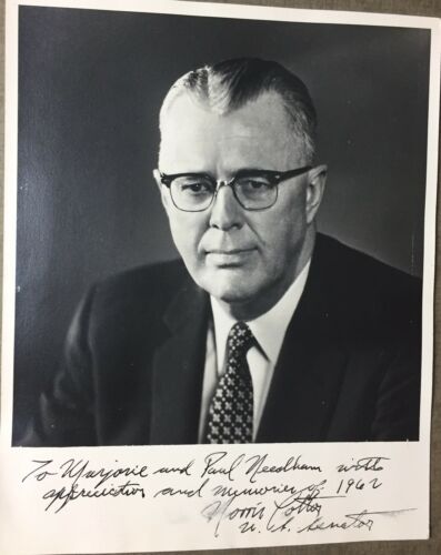 1960 Norris Cotton Signed Autograph Photo US Senator New Hampshire