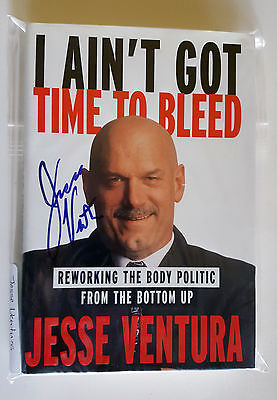 Jesse Ventura Signed Autograph Book w PSA/DNA COA WWE Governor Conspiracy Theory