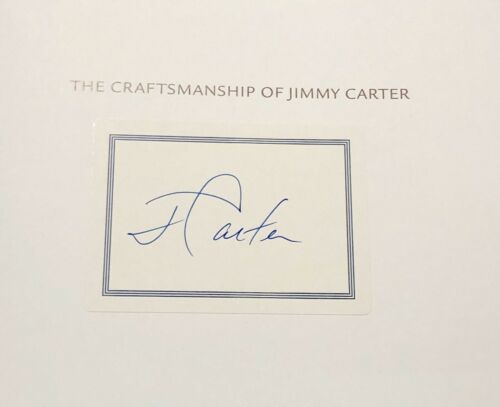 Signed copy The Craftsmanship of Jimmy Carter book 1st Ed HC autograph