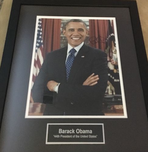 Autographed Collectible Photo Of Barack Obama With Certificate Of Authenticity