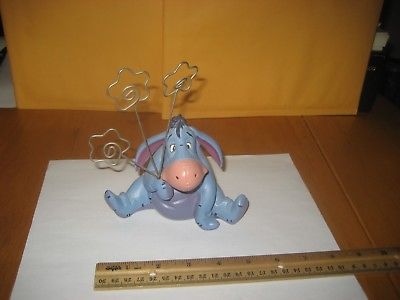 Disney Eeyore Figurine Picture/Photo/Card Holder Adorable