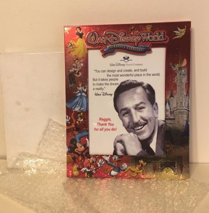 Walt Disney World Red Character 5x7 Picture Photo Frame Gift to Cast Member