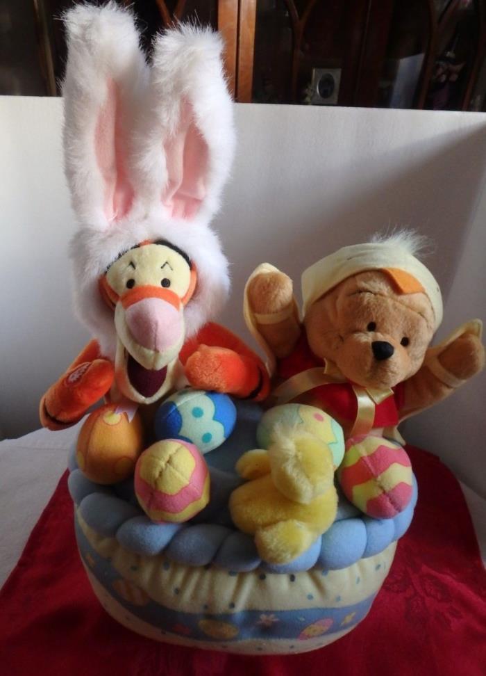Disney's Winnie the Pooh,Tigger, Easter Basket plush Singing and dancing
